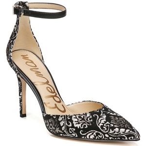 Sam Edelman Black & Gold Harlow Pumps